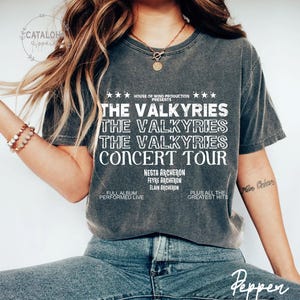 Valkyries tour shirt, The Valkyrie Ladies shirt, Valkyrie in training shirt, Nesta, A Court of Silver Flames, Feyre, Elain, Archeron girls