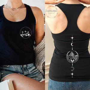 Racerback Tank, Feyre&#39;s Tattoo Shirt, Feyre&#39;s Tattoo ACOTAR, The Night Court shirt, A Court of Thorns, The City of Starlight, ACOTAR tank