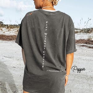 Pray without ceasing, bible verse shirt women, Christian apparel trendy, Christian Apparel, Trendy Minimalist Shirt, Bible Verse Shirt