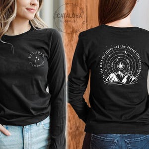 To the stars who listen and the dreams that are answer, Long Sleeve, City of Starlight, two side Velaris shirt, A court of thorns and roses