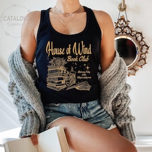 House of wind book club tank top, Bookish tank top, book club tank top, Acotar tank top, Velaris, Night Court, Booklover tank top racerback