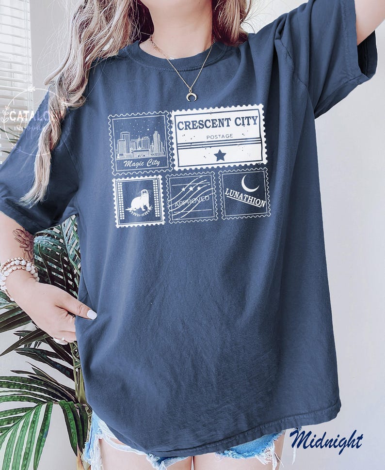 Crescent City Postal Service, House of Earth and Blood, Crescent city otter, Sarah J Maas, Crescent City shirt, Lunathion otter postal image 6
