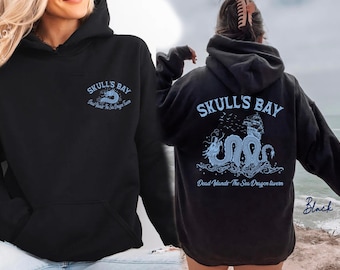 Skulls Bay hoodie, Throne of Glass merch  Terrasen hoodie, TOG merch, Fantasy bookish reading sweatshirt, Aelin, To whatever end, Fireheart