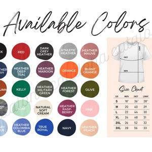 an image of an adult t - shirt with different colors