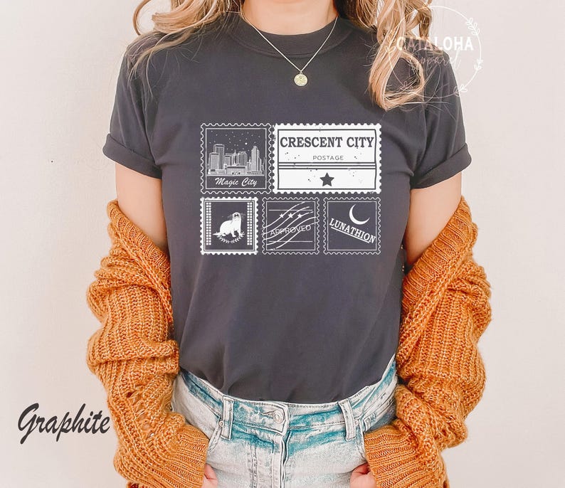 Crescent City Postal Service, House of Earth and Blood, Crescent city otter, Sarah J Maas, Crescent City shirt, Lunathion otter postal image 3