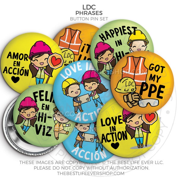 LDC Phrases Best Life Ever Button Pins, jw gifts, gifts for brothers - jw pioneer gifts - best life ever - jw org, gifts for sisters