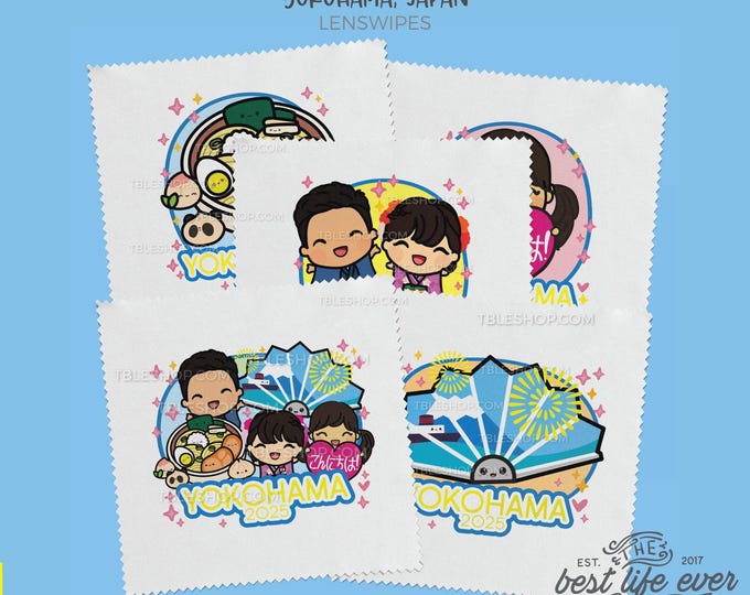 2025 Special Convention Microfiber Cleaning Cloth Lens Wipe - YOKOHAMA JAPAN - jw gifts - best life ever- sold individually