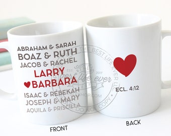 Our Love Story Ombre 11 oz Ceramic Coffee Mug - jw anniversary gifts - ministry - pioneer - best life ever - jw wedding gifts - couples gift