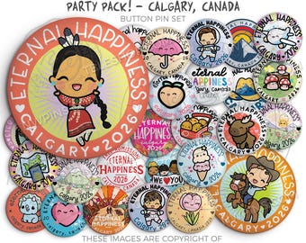Eternal Happiness 2026 International Convention Button Pins CALGARY Canada - PARTY PACK! jw convention gifts