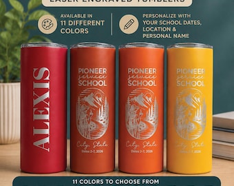 2026 JW Pioneer Service School Personalized Gift Tumbler – Laser Engraved Adventure Design