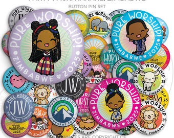 Harare, ZIMBABWE - 2025 Pure Worship Special Convention Button Pins
