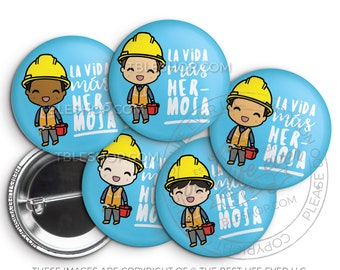 LDC Brothers Best Life Ever Button Pins jw gifts - regalos para hermanos, jw pioneer gifts, jw org, LDC gifts, gifts for brothers - SPANISH