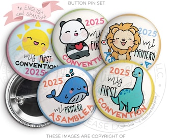 2025 Pure Worship My First Convention BABIES Button Pins - gifts, Gifts for kids, gifts for children, jw gifts, regional convention