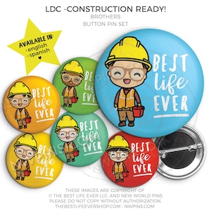 LDC Brothers Best Life Ever Button Pins jw gifts - jw ministry - jw pioneer gifts - best life ever - jw org, LDC gifts, gifts for brothers
