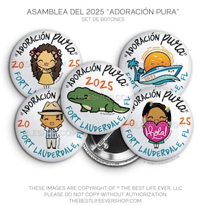 Épinglettes « Adoración Pura » Asamblea Especial 2025 Fort Lauderdale Florida - jw gift, jw org, best life ever