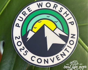 Pure Worship Mountain VINYL STICKER