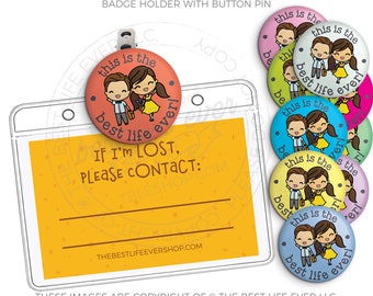Best Life Ever KIDS Badge Holder
