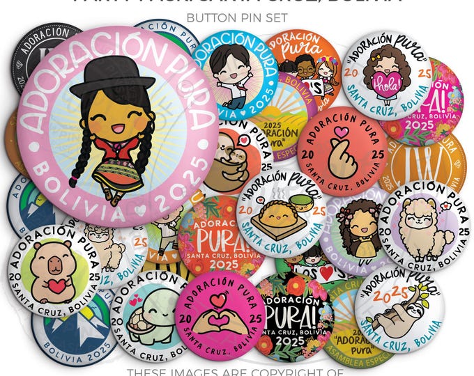 SANTA CRUZ, BOLIVIA - 2025 Pure Worship Special Convention Button Pins