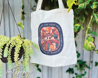 2024 Declare the Good News! Convention Canvas Tote Bag - jw gifts - best life ever - regional or special convention