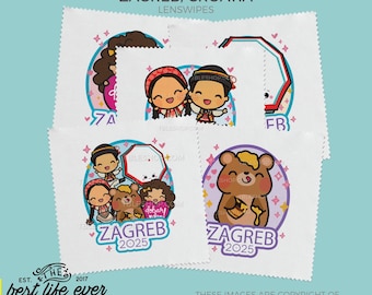 2025 Special Convention Microfiber Cleaning Cloth Lens Wipe - ZAGREB CROATIA - jw gifts - best life ever- sold individually