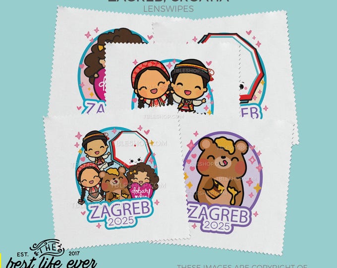 2025 Special Convention Microfiber Cleaning Cloth Lens Wipe - ZAGREB CROATIA - jw gifts - best life ever- sold individually
