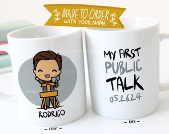 Personalized "My First Public Talk" - 11 oz Ceramic Mug - best life ever - jw gifts - jw ministry - jw pioneer school gifts