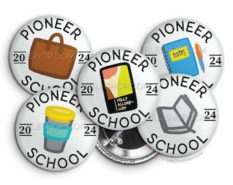 2024 Pioneer Service School Button Pin Set - jw ministry - jw pioneer gifts - best life ever - jw pioneer school