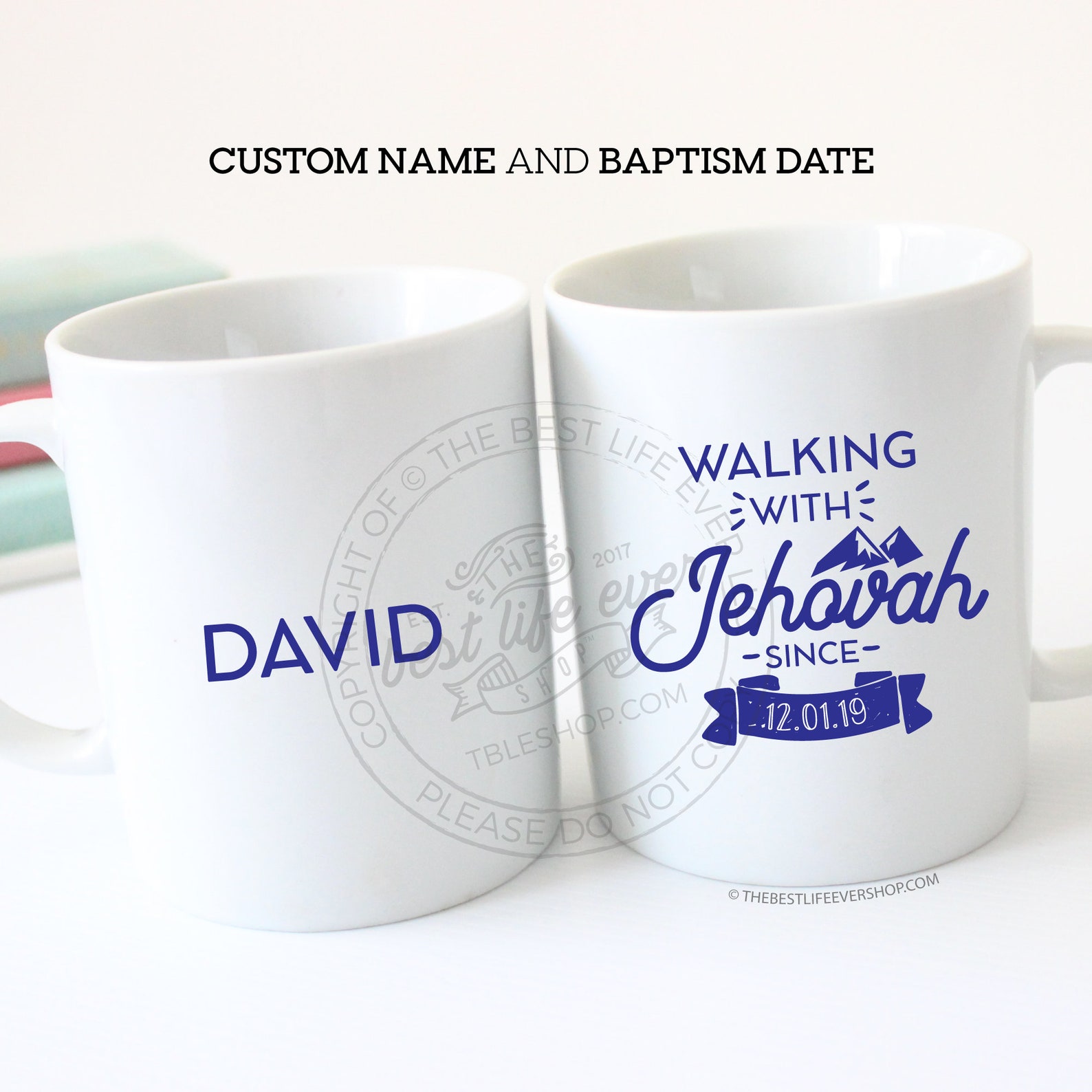 Walking with Jehovah Baptism Gift 11 oz Ceramic Coffee Mug Etsy