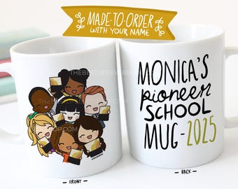 2025 Pioneer School Personalized Mug - GROUP SELFIE - 11 oz Ceramic Mug - jw gifts - jw ministry - jw pioneer gifts