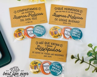 Buenas Noticias de Cosas Buenas- pick your theme Button Pins Gift Set - jw gifts - jw pioneer gifts - best life ever - jw org- service year-