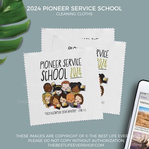 2024 Pioneer Service School Microfiber Cleaning Cloth - jw gifts - best life ever- sold individually