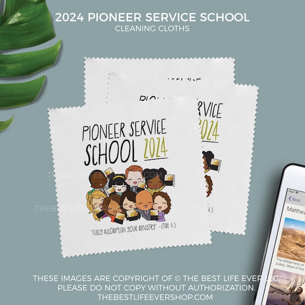 2024 Pioneer Service School Microfiber Cleaning Cloth - jw gifts - best life ever- sold individually