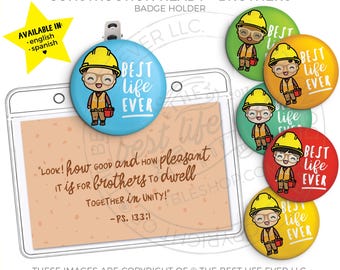 LDC Brothers Best Life Ever Button Badge Pin Set