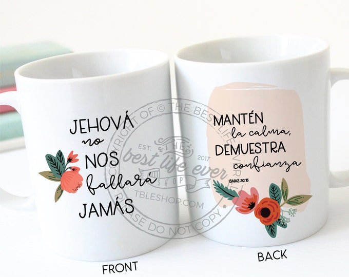 Mantén la calma, demuestra confianza 11 oz Ceramic Coffee Mug - jw gifts - jw ministry - jw pioneer gifts - best life ever