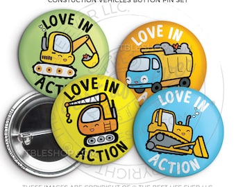 LDC Friends Button Pin Set - Vehicles - jw gifts, gifts for brothers, best life ever, pioneer gifts, gifts for boys