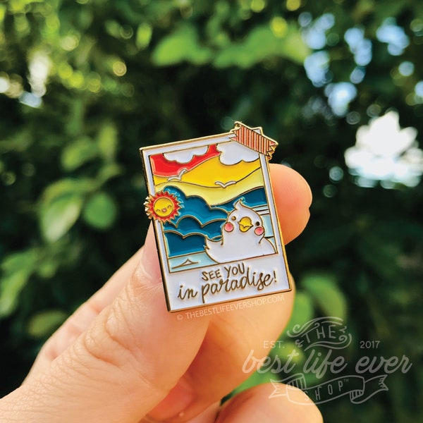 See you in paradise Polaroid Soft Enamel Pin - jw gifts - pioneer - ministry - best life ever - jw