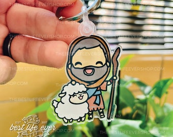 Shepherd and Sheep Elders Acrylic Keychain - jw service year - jw pioneer gifts - best life ever - gifts for sisters, jw gifts