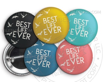 Best Life Ever SOARING BIRDS Button Pin Set -  - jw gifts - jw pioneer - gifts for pioneers - gifts for sisters