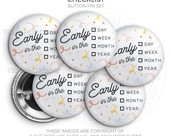Early in the Day Ministry Button Pin Set