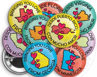 Love From Home Button Pin Set - 2024 Regional Convention - Special Convention gifts - jw pioneer gifts - best life ever - jw - travel