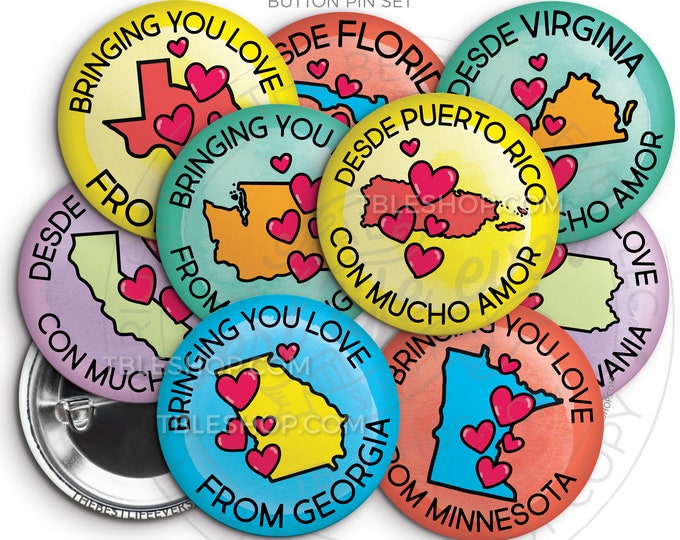 Love From Home Button Pin Set - 2025 Regional Convention - Special Convention gifts - jw pioneer gifts - best life ever - jw - travel