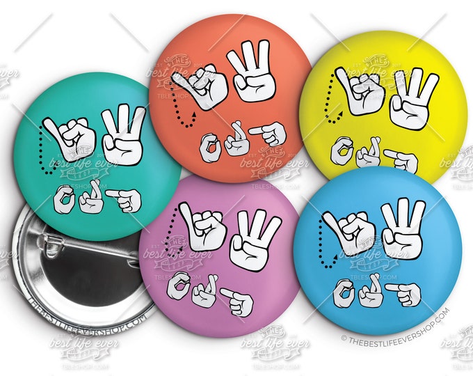 ASL JW.ORG Multi-Color Pin Set - sign language - jw pioneer gifts - best life ever - jw, pioneer school gift