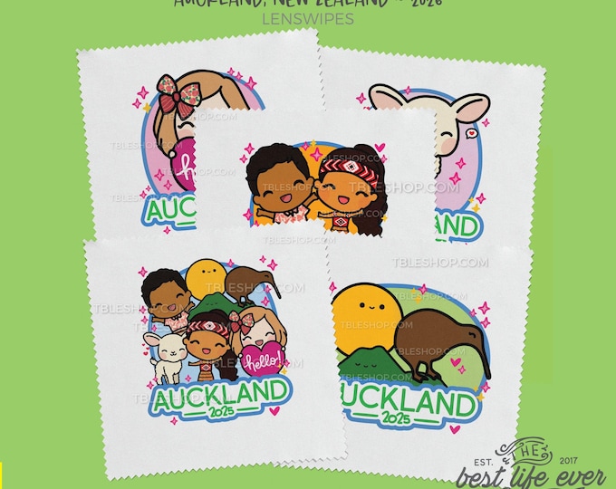 2025-26 Special Convention Microfiber Cleaning Cloth Lens Wipe - AUCKLAND NEW ZEALAND - jw gifts - best life ever- sold individually