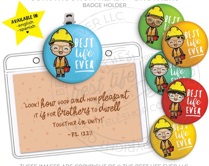 LDC Brothers Best Life Ever Badge Holder