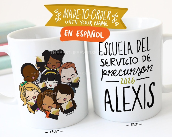 Escuela del Servicio Pioneer 2026 11oz Mug - Personalized Spanish JW Gift