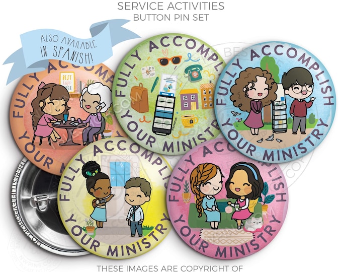 2026 Pioneer School Button Pin Set - SERVICE ACTIVITIES