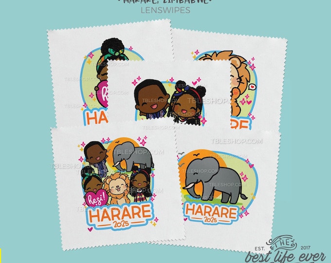 2025 Special Convention Microfiber Cleaning Cloth Lens Wipe - HARARE ZIMBABWE - jw gifts - best life ever- sold individually
