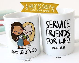Favorite Service Partner Ever Sisters 11 oz Ceramic Coffee Mug