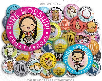 ZAGREB, CROATIA - 2025 Pure Worship Special Convention Button Pins