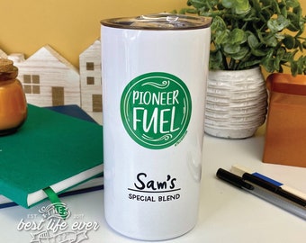 Personalized Pioneer Fuel/Early In the Day-12 oz Travel Mug/Tumbler- jw gifts - jw ministry - best life ever - jw pioneer -Best Life Ever